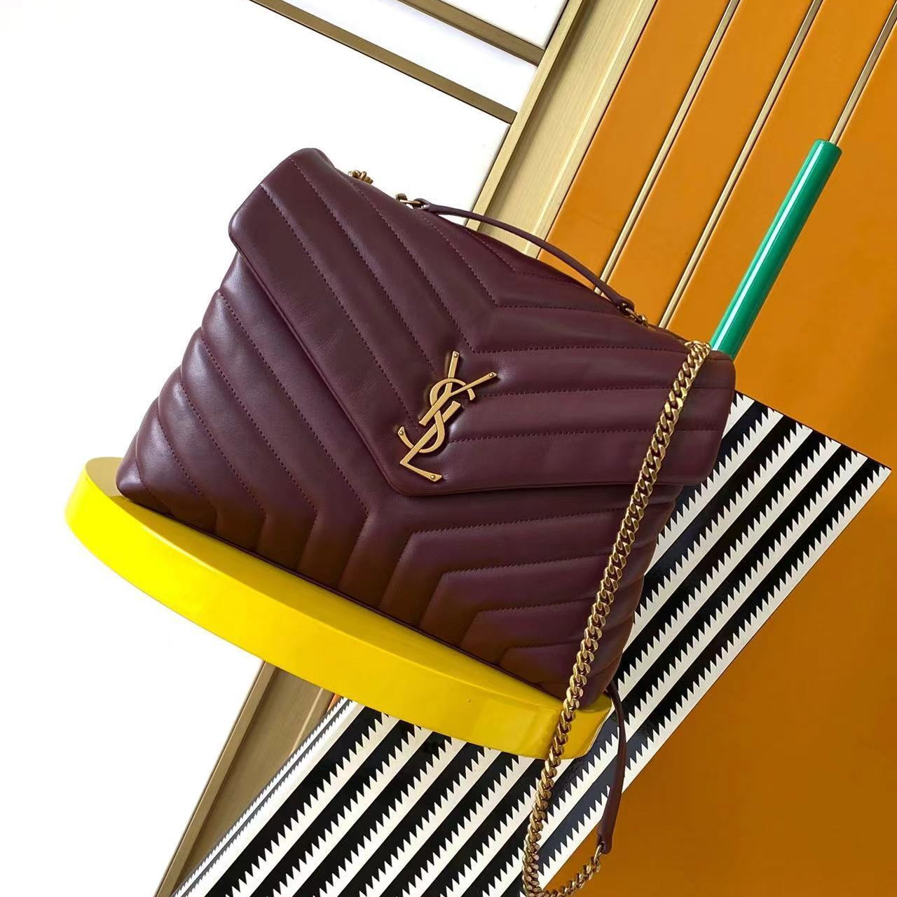 Saint Laurent Loulou Medium Leather Bag