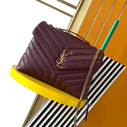 Saint Laurent Loulou Medium Leather Bag