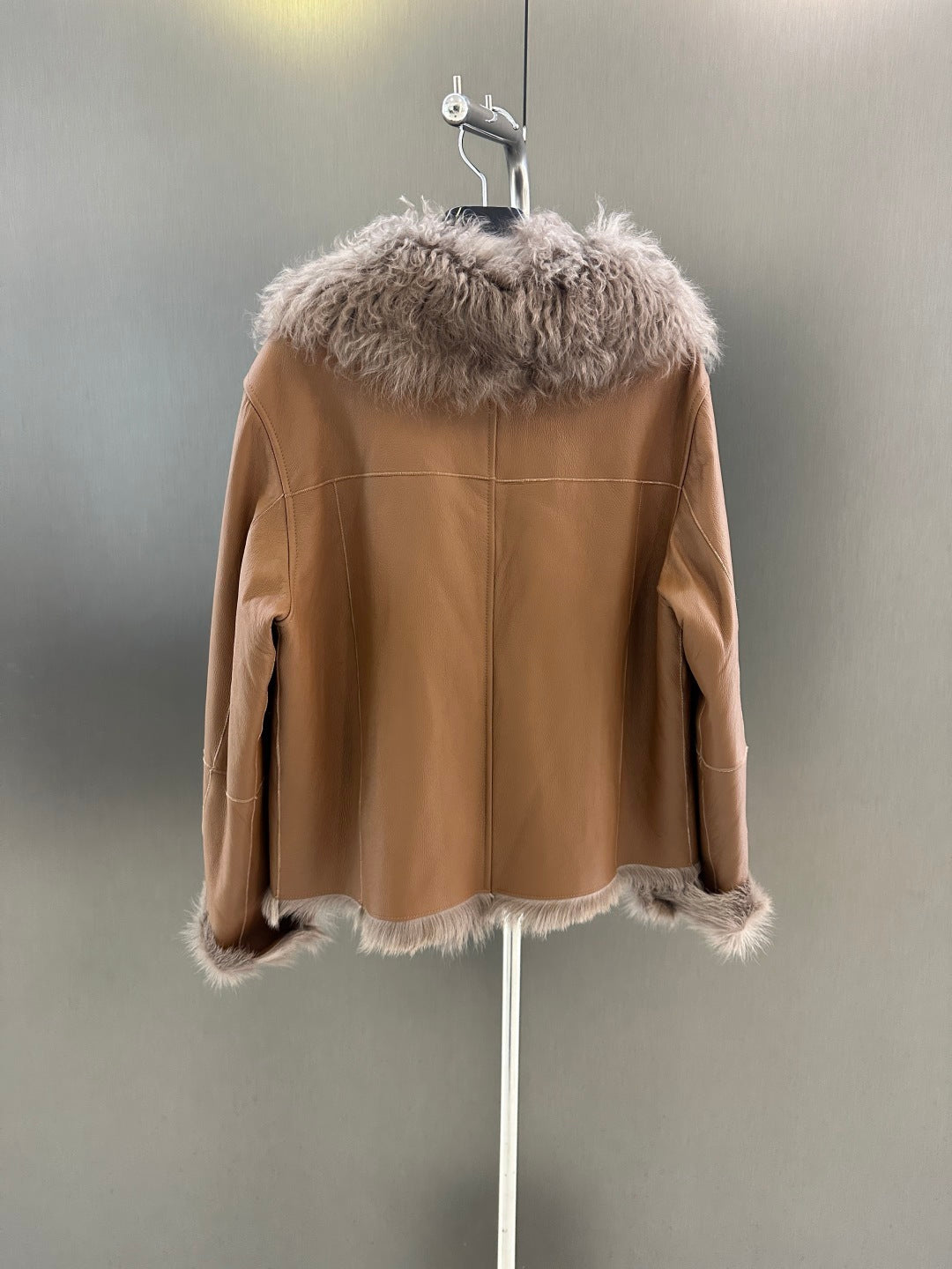 AW Shearling Fur Coat Imported Goat Shearling