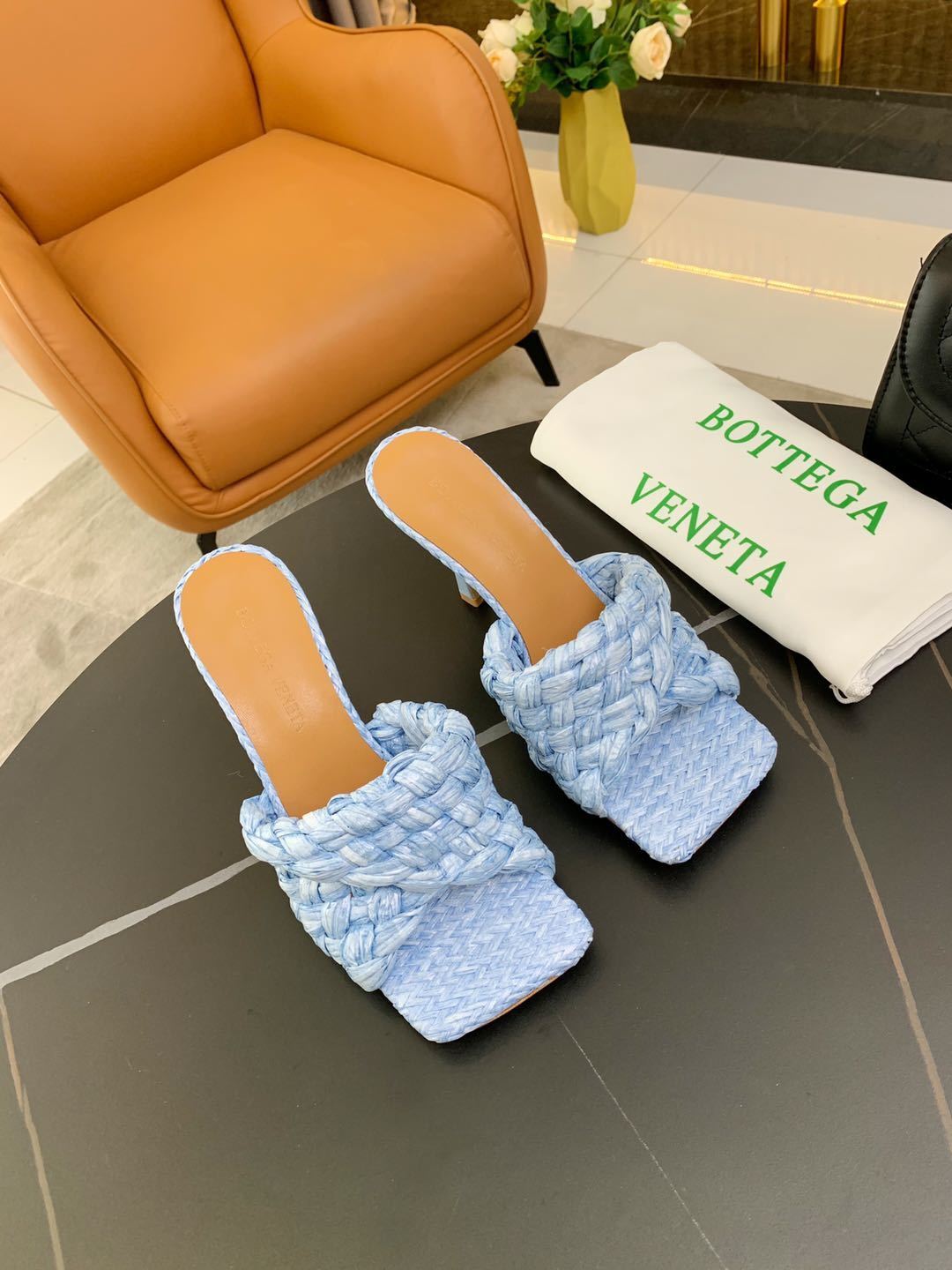 Genuine Leather Women’s Woven Slippers