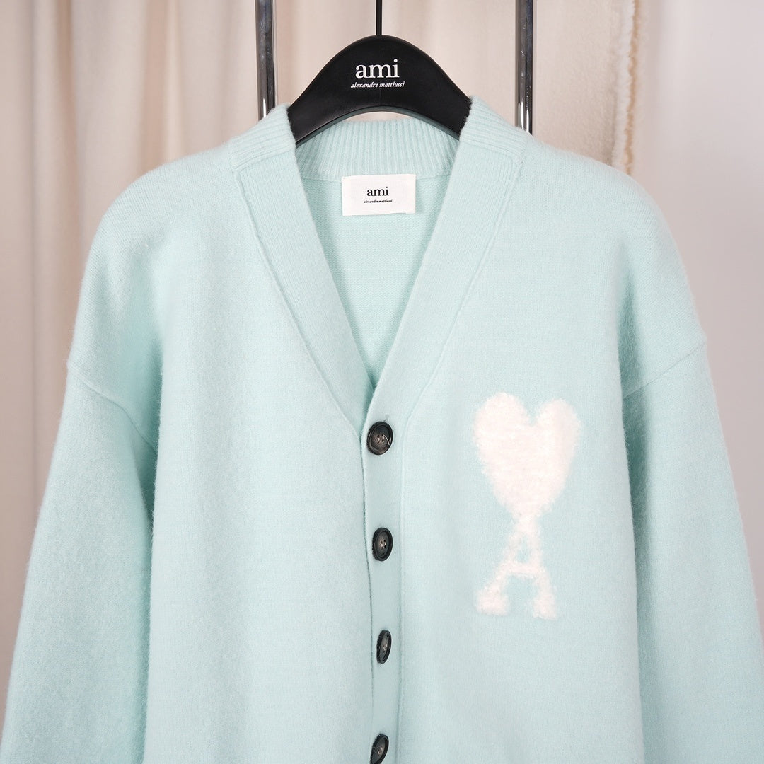 Ami Cloud-Themed Alpaca Wool Cardigan