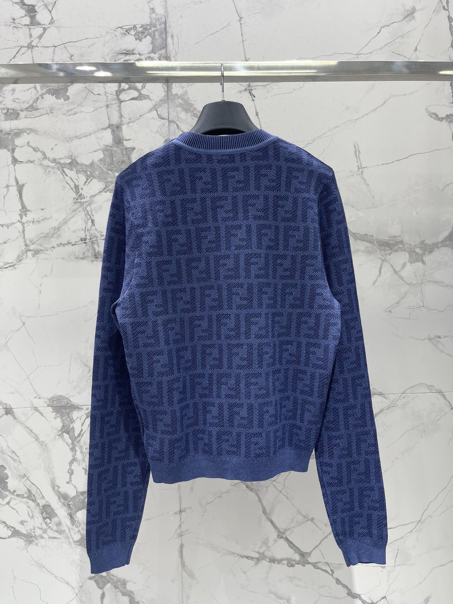 Fendi Embroidered Stretch Linen Blend Cardigan