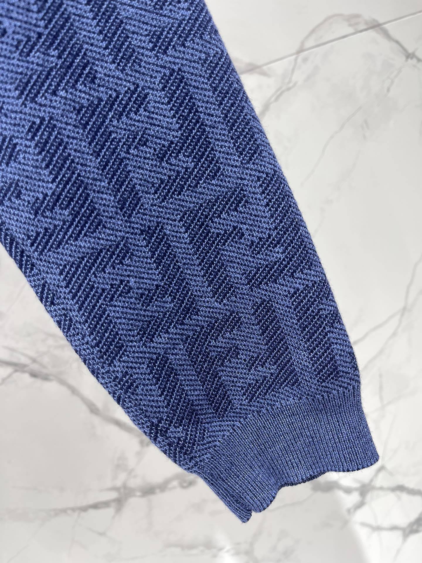 Fendi Embroidered Stretch Linen Blend Cardigan