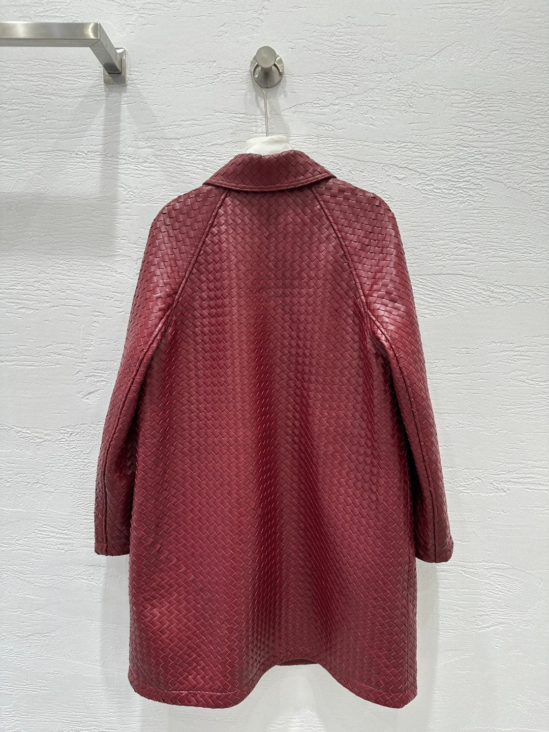 Bottega Veneta Woven Lambskin Oversized Jacket