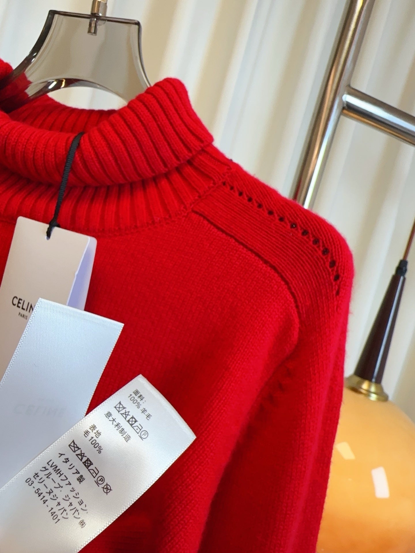 Winter Embroidered Arc de Triomphe Wool Turtleneck