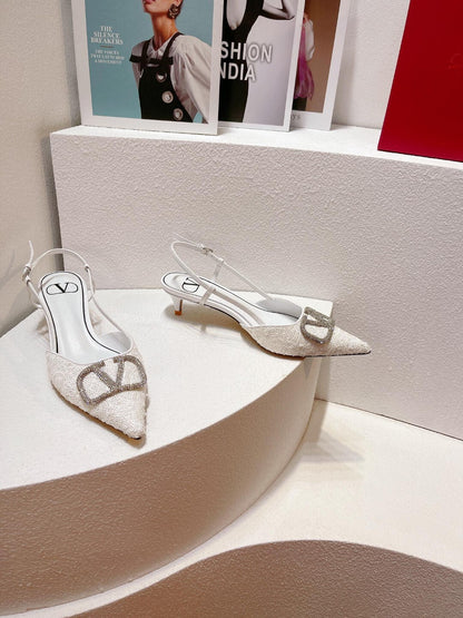 Sequined High-End Spring/Summer Heels