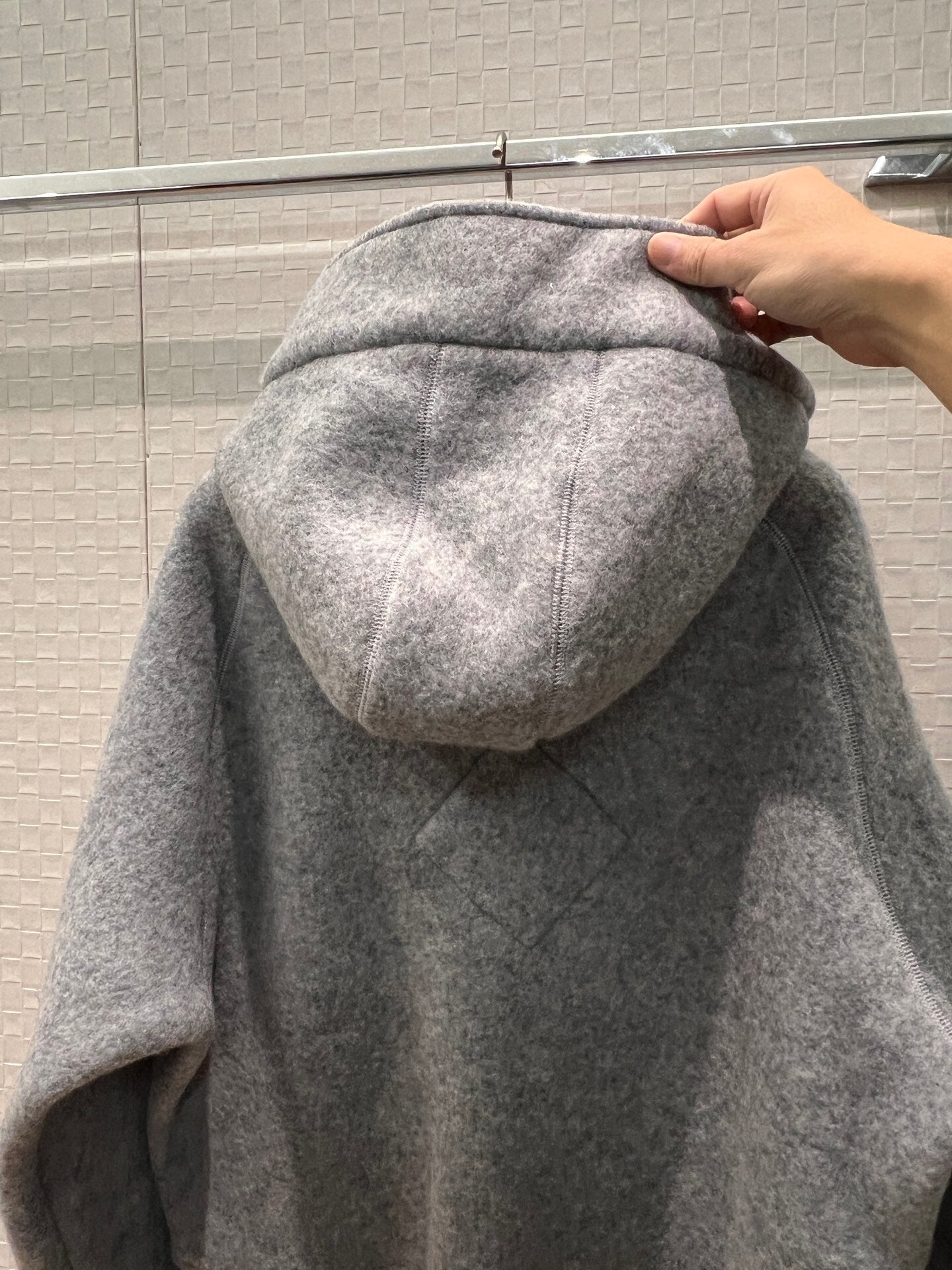 Winter Goose Wool Hooded Jacket Classic Logo