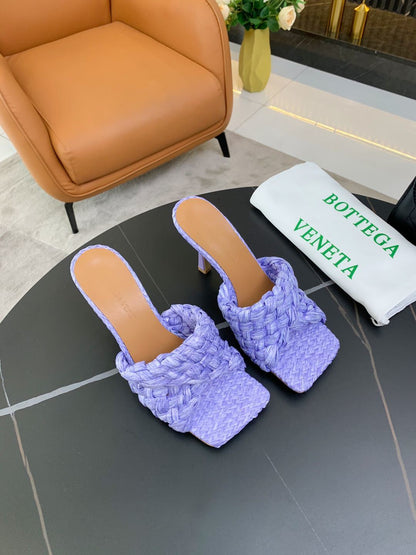 Genuine Leather Women’s Woven Slippers