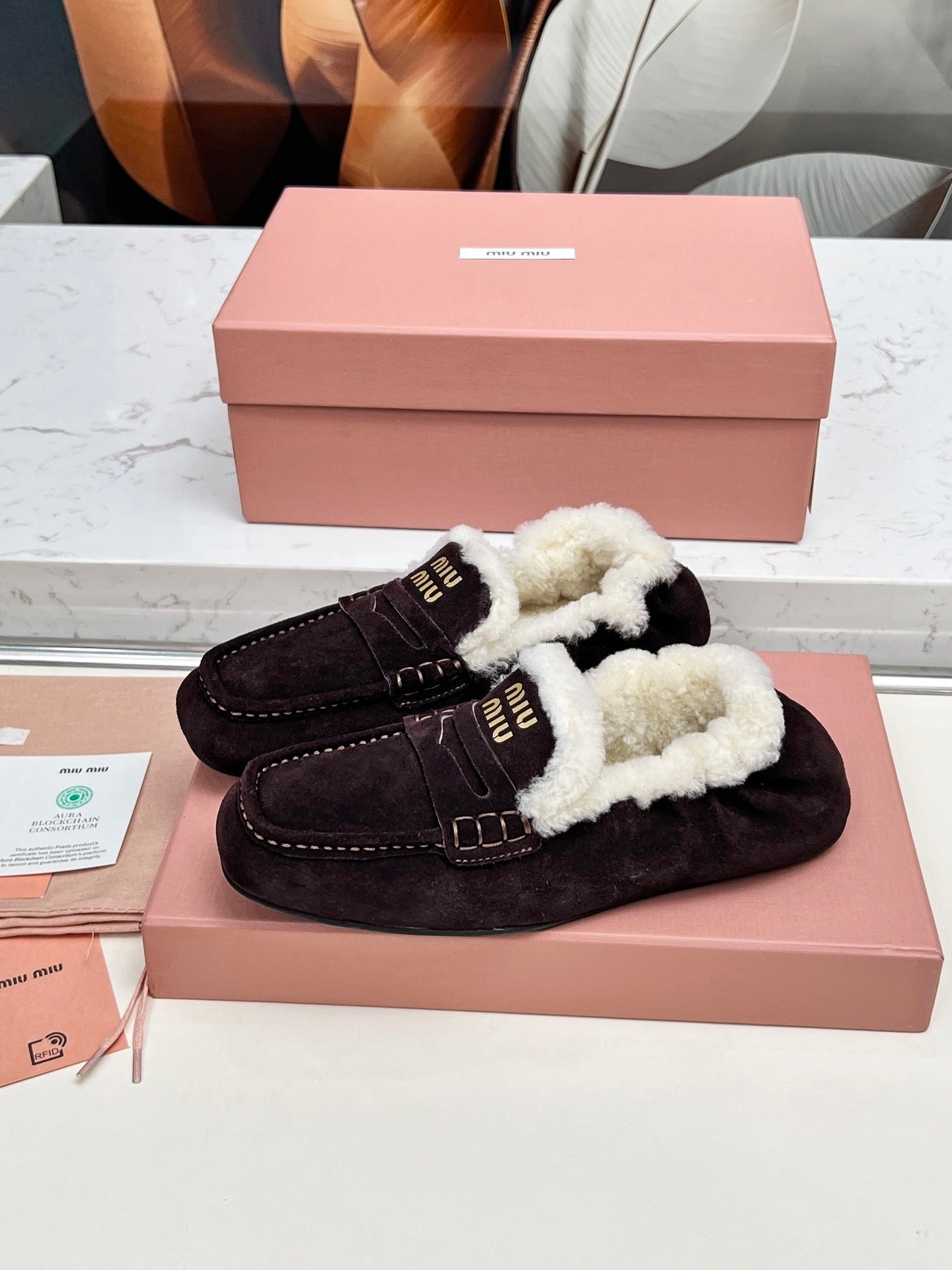 MiuMi Autumn/Winter New Slip-on Loafers