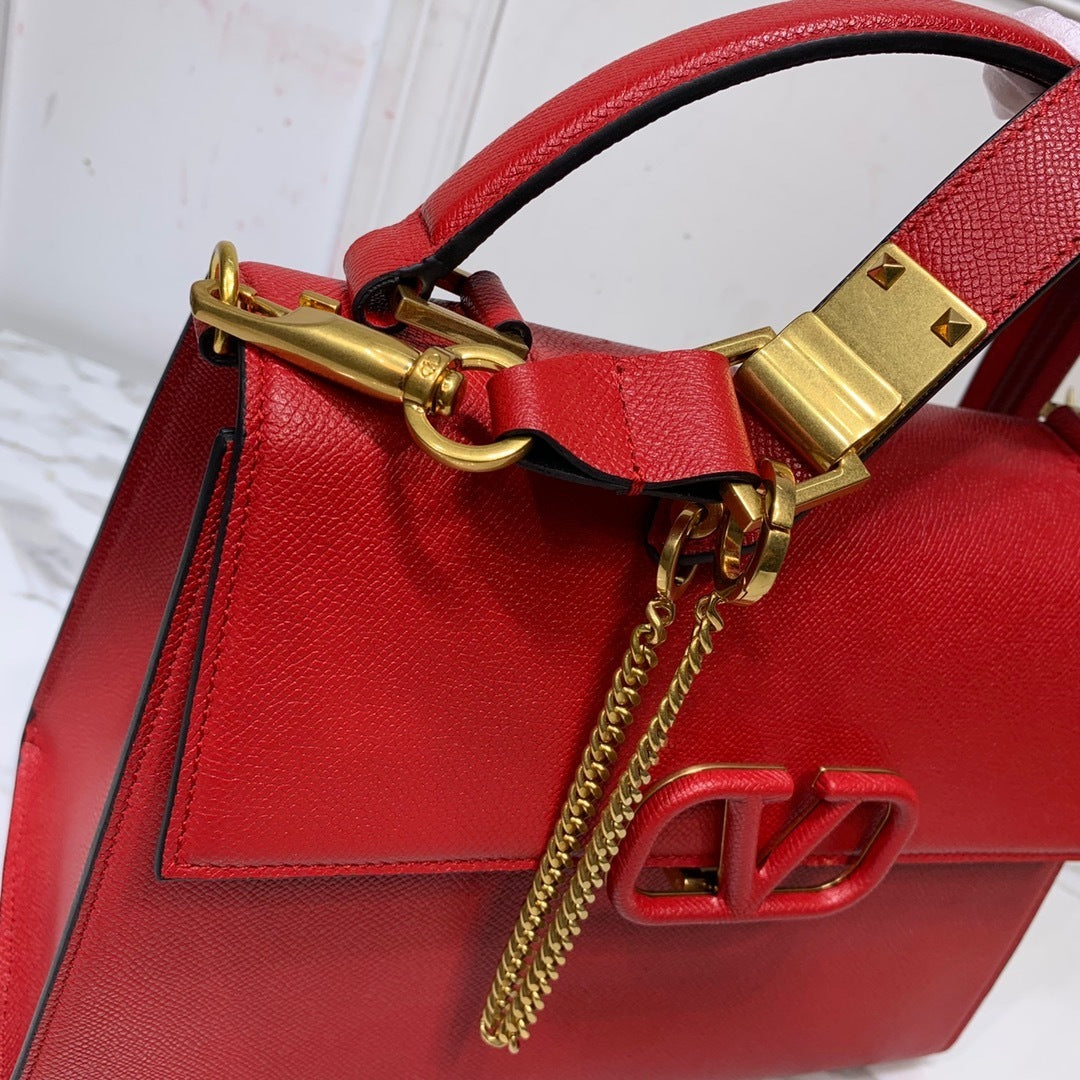 Valentino Garavani Small VSLING Grainy Calfskin Handbag