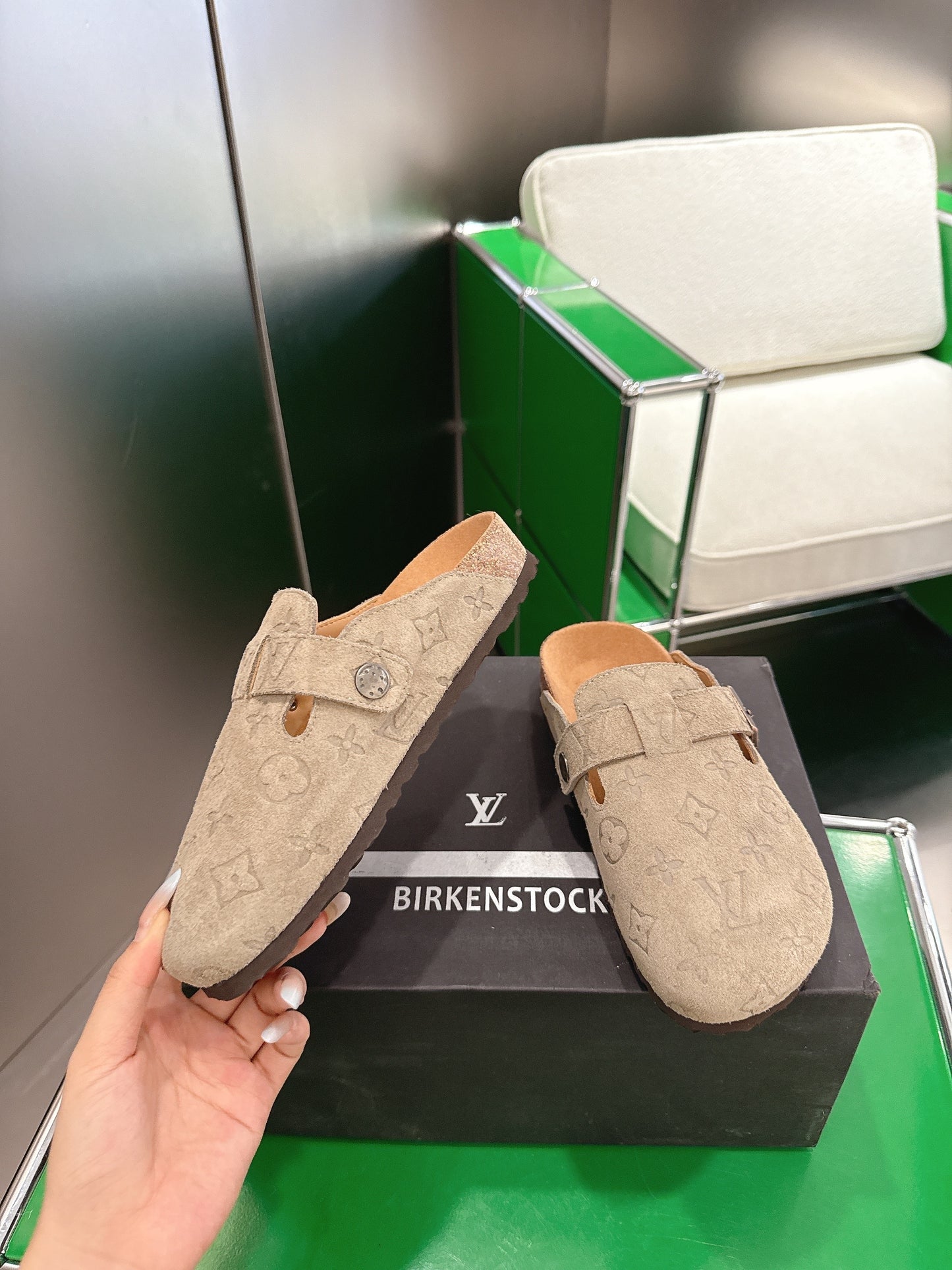 Louis Vuitton Birkenstock Closed-Toe Shoes