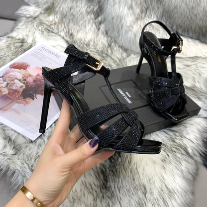 YSL Saint Laurent Super High-Heeled Sandals