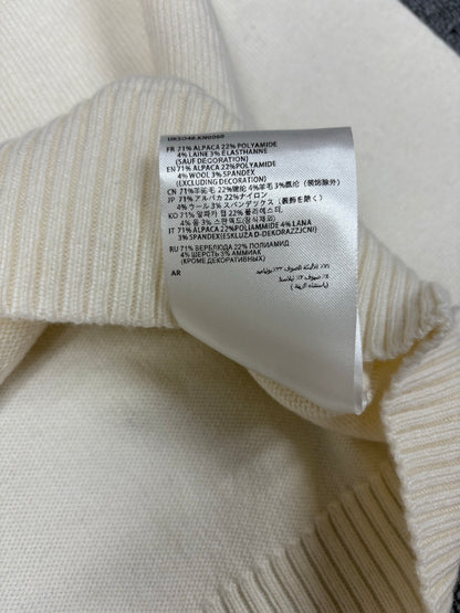 Winter Knit Crew Neck Pullover Heart & Letter A Jacquard