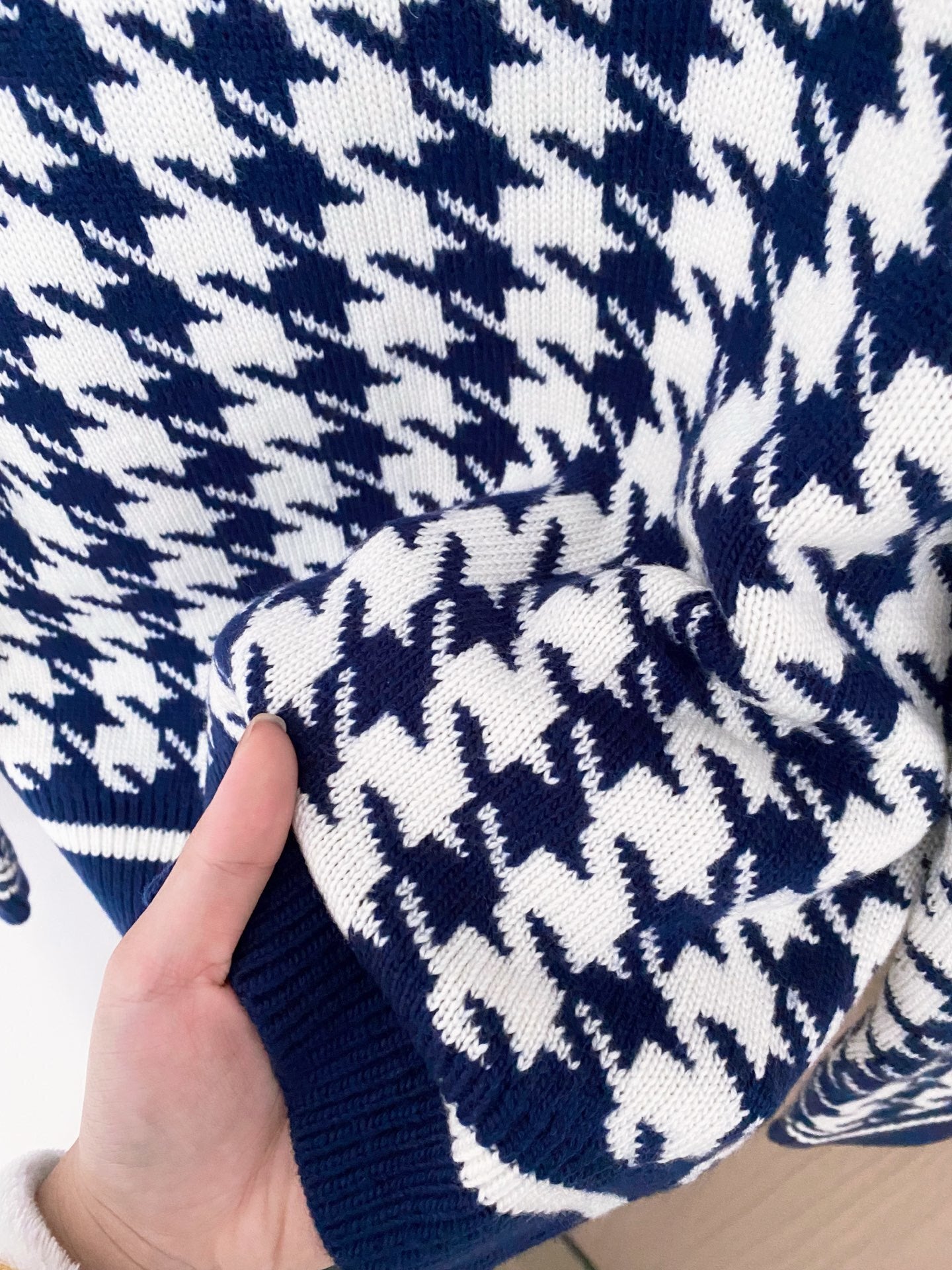 Dior 2025 Houndstooth Long-Sleeve Shirt