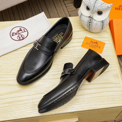 Hermes Men's Casual Business Leather Shoes
