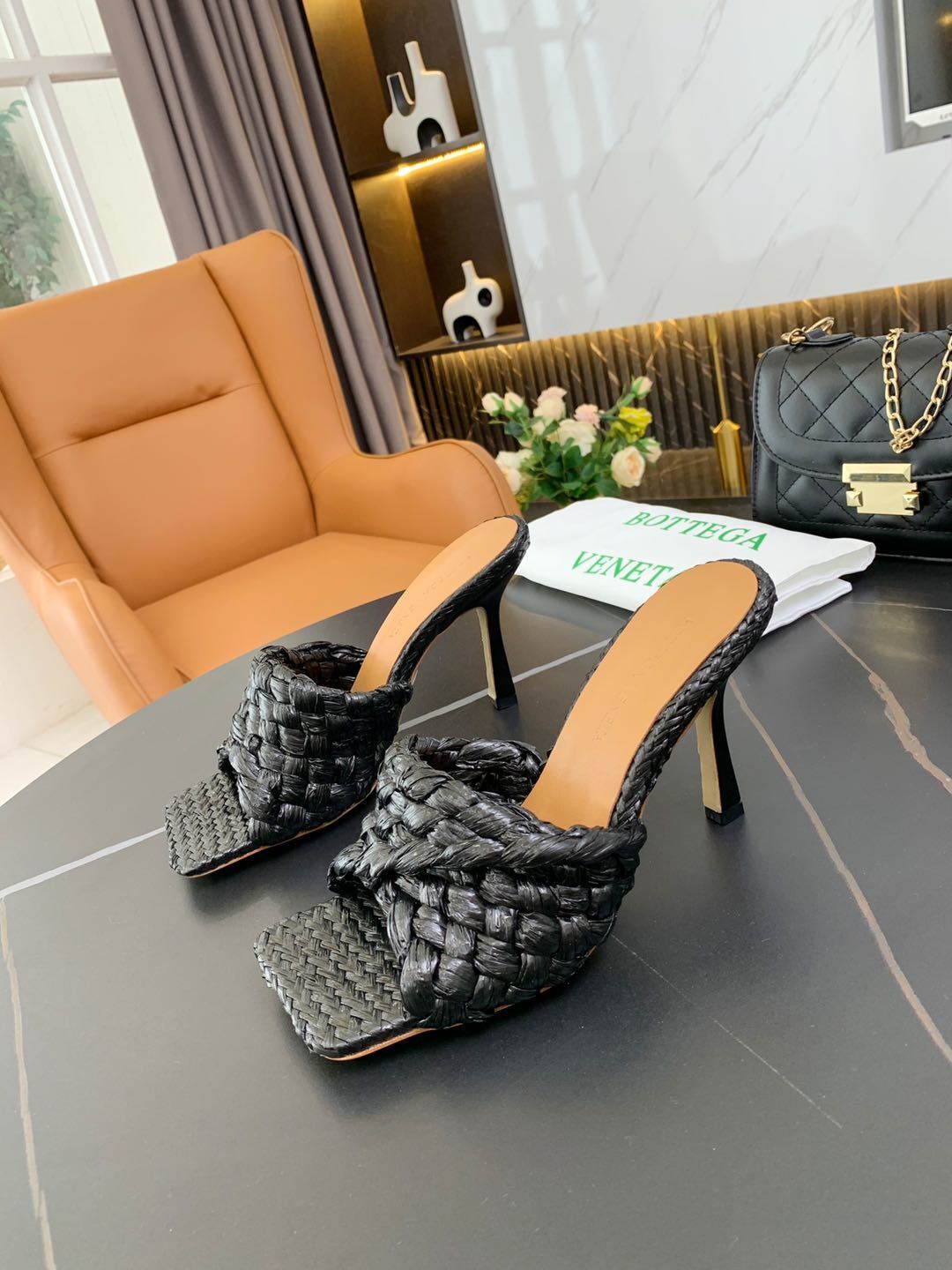 Genuine Leather Women’s Woven Slippers