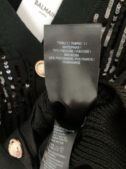 New Two-Tone Cardigan with Hand-Stitched Button