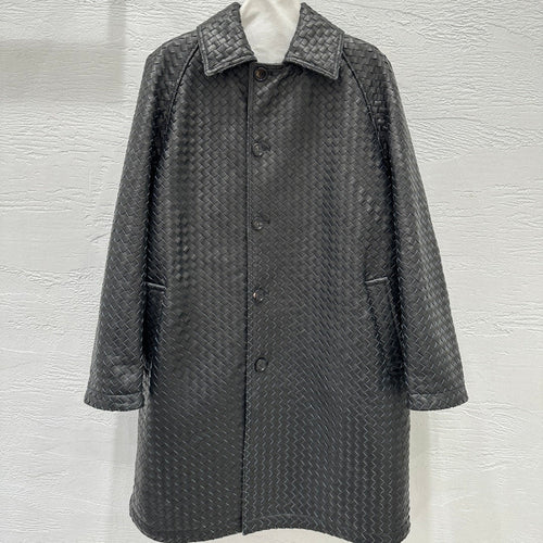 Bottega Veneta Woven Lambskin Oversized Jacket
