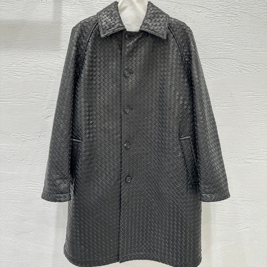 Bottega Veneta Woven Lambskin Oversized Jacket