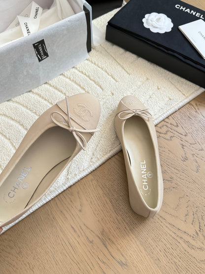 CC 25C Ballet Flat Suede Calfskin