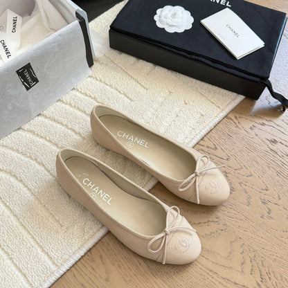 CC 25C Ballet Flat Suede Calfskin
