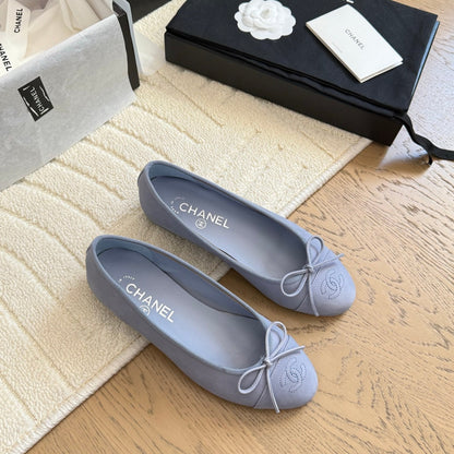 CC 25C Ballet Flat Suede Calfskin