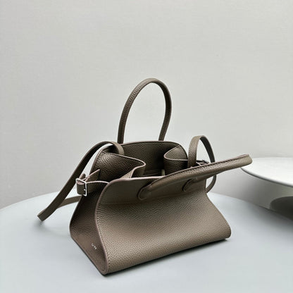 The Row Margaux 10 26cm Tote Bag In Grained Calfskin