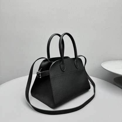 The Row Margaux 10 26cm Tote Bag In Grained Calfskin