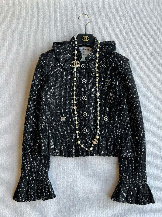 CC 25 Set Tweed Black Polyester Wool