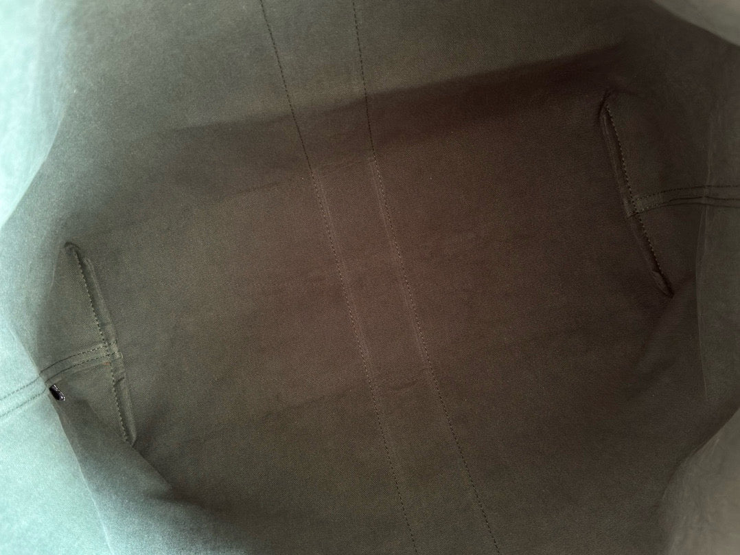 Gucci Giglio Large Tote Bag Beige and Dark Brown Canvas