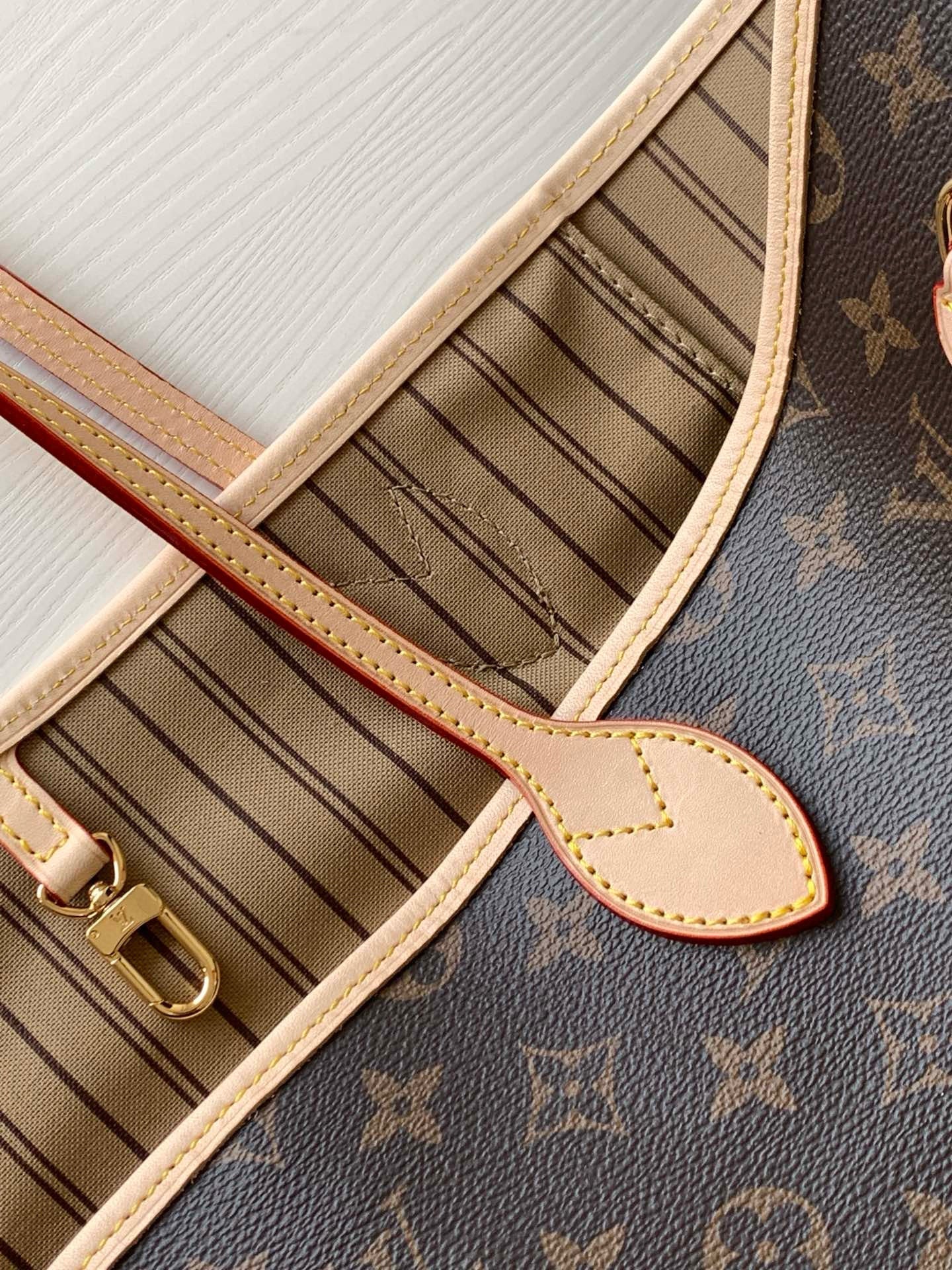 Neverfull Gm 39 Brown Beige Monogram Canvas