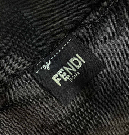 Mini Roll Bag 15 Black Mix Brown Ff Jacquard Fabric