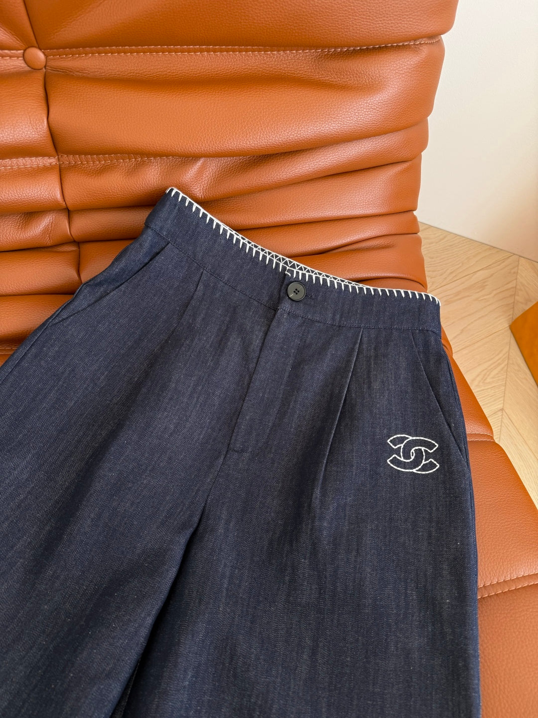 CC 25 Straight Leg Jeans Charcoal Blue Denim