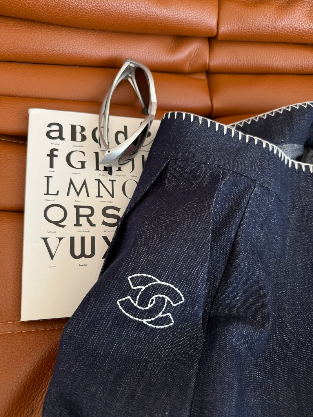 CC 25 Straight Leg Jeans Charcoal Blue Denim