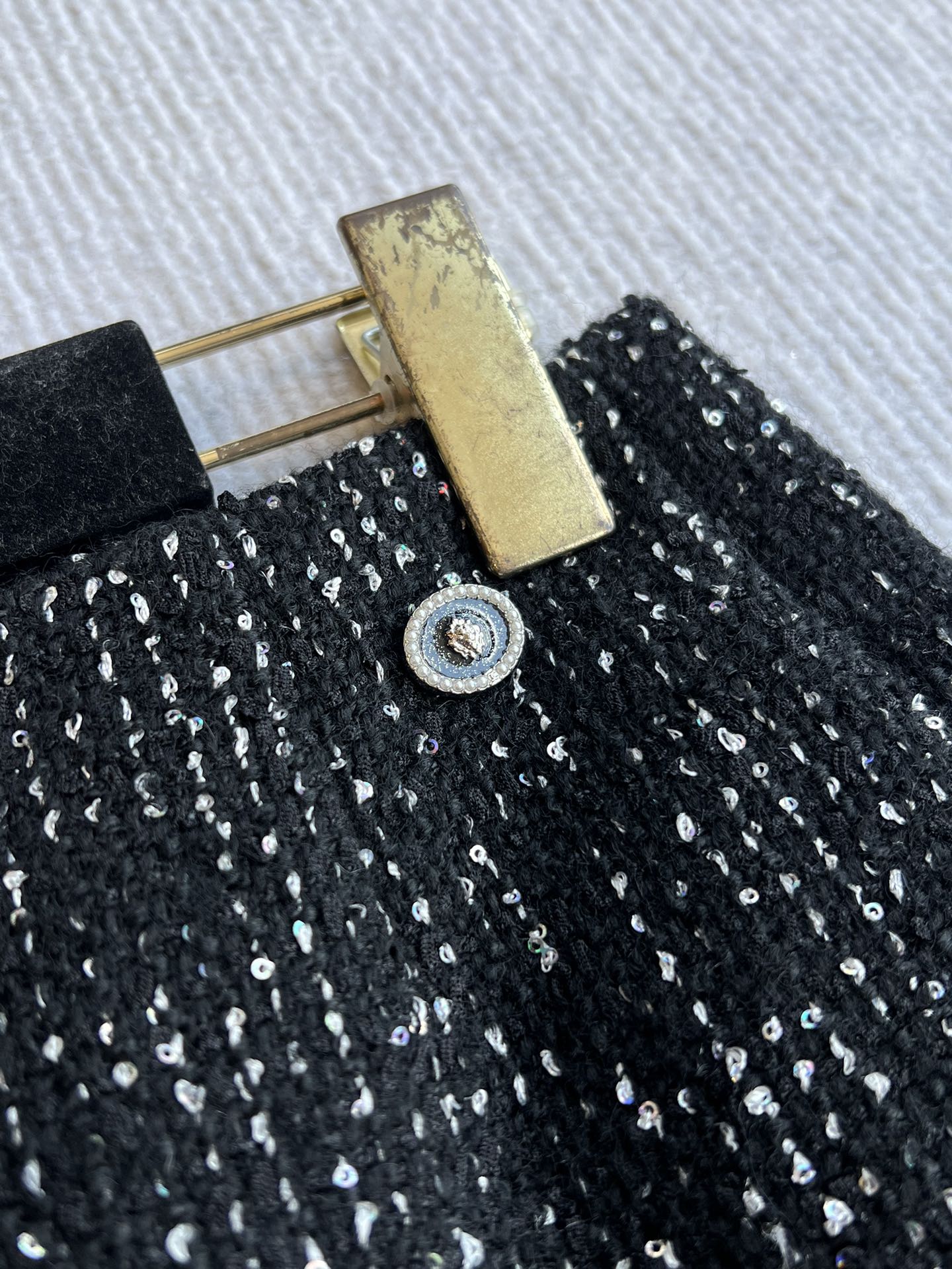 CC 25 Set Tweed Black Polyester Wool