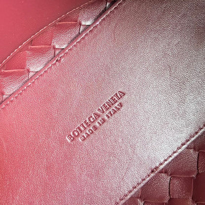 BV Small Andiamo 25cm Dark Red Lambskin