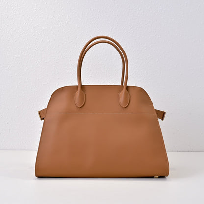 The Row Margaux 15 38cm Tote Bag In Calfskin