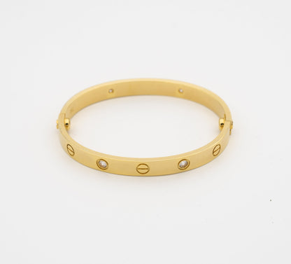 Love Bracelet 6.1mm 4 Diamonds