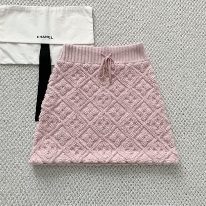 LV Women’s Cashmere Wool Jacquard Terry Sweater Set