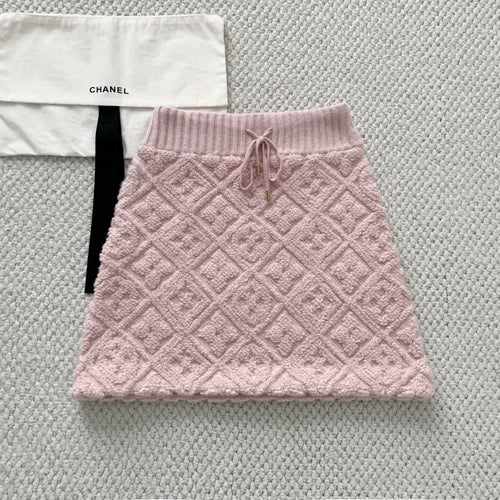 LV Women’s Cashmere Wool Jacquard Terry Sweater Set