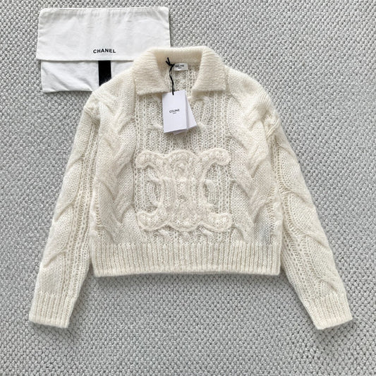 Mohair Embroidered Sweater Soft & Luxurious