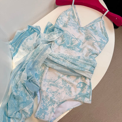 One-Piece Swimsuit with Free Scarf Dioriv Limited Edition