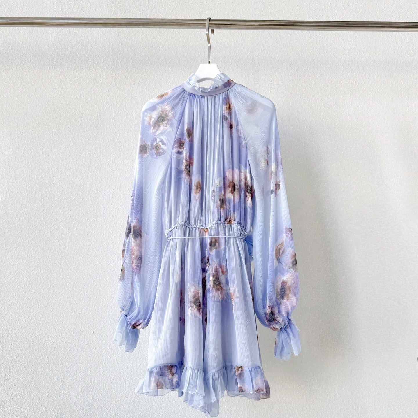 Silk Dress Flattering Bust Waist and Sleeve Design