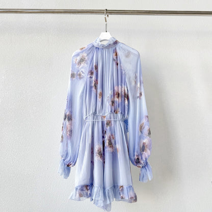 Silk Dress Flattering Bust Waist and Sleeve Design