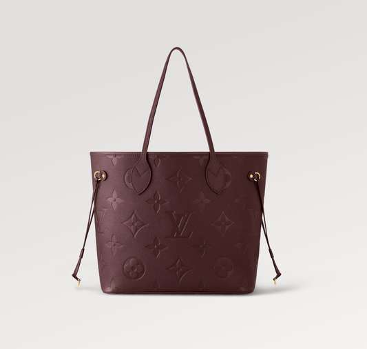 Neverfull Mm 32 Wine Monogram Empreinte Leather