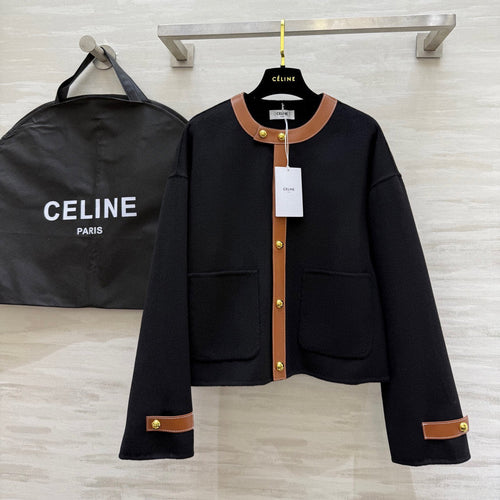 Winter Gold-Button Arc de Triomphe Wool Coat