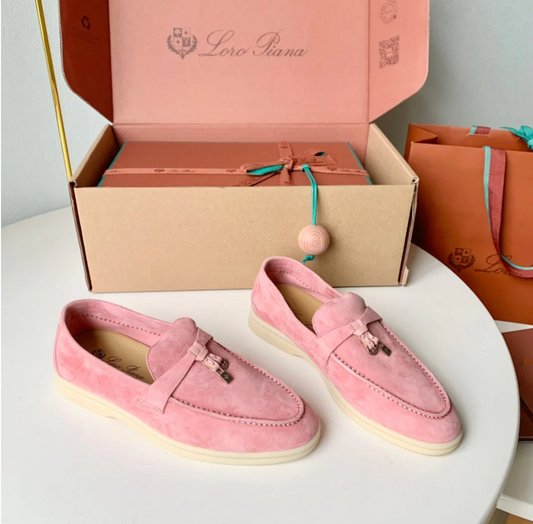 Loro Piana Pink Loafers