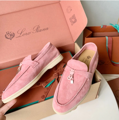 Loro Piana Pink Loafers