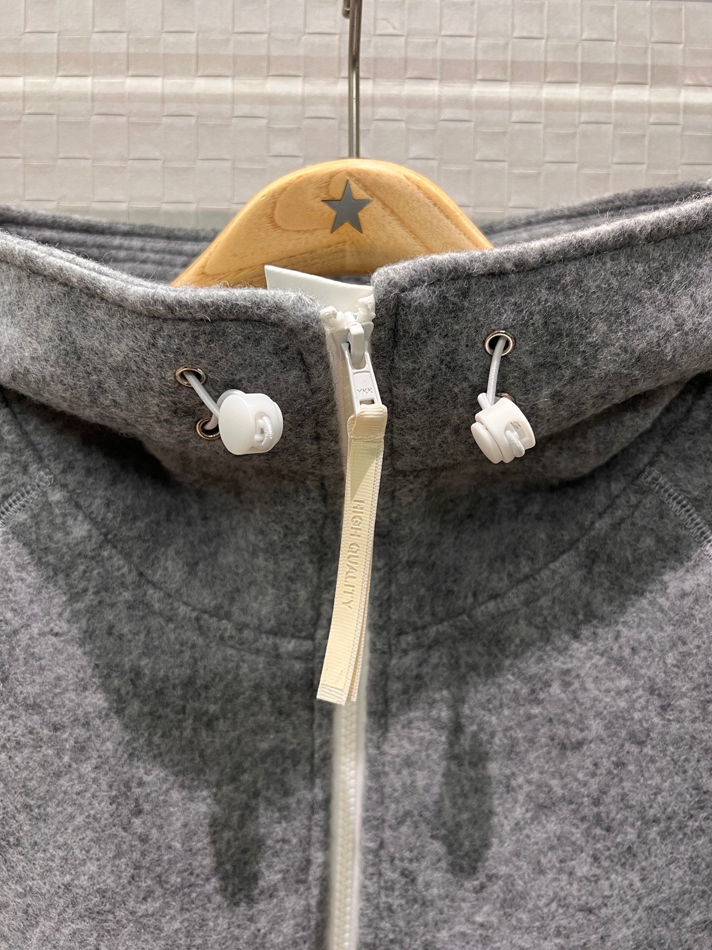 Winter Goose Wool Hooded Jacket Classic Logo