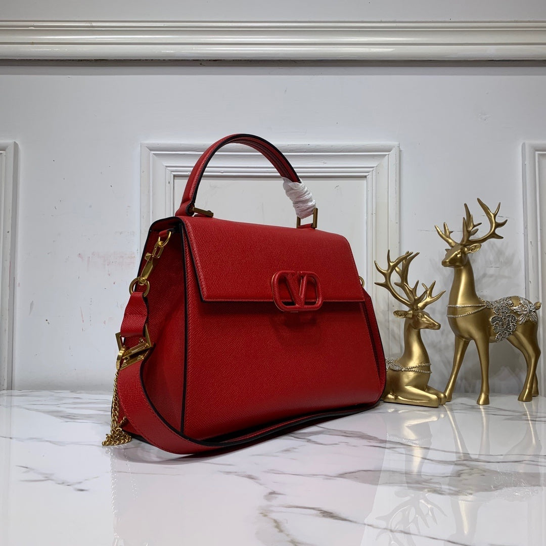 Valentino Garavani Small VSLING Grainy Calfskin Handbag
